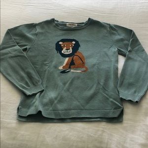 Cotton lion sweater